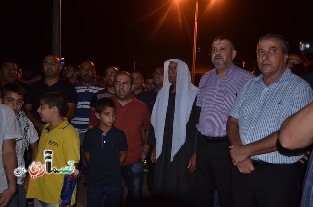   كفرقاسم - فيديو : الالاف في مظاهرة الغضب القسماوي لدخول وزير المعارف ومواجهات واصابات في مدخل البلدة مع الشرطة 